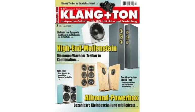HiFi In der aktuellen „Klang+Ton“: Edelbass zum Sparpreis - Allround-Powerbox - High-End-Meilenstein - News, Bild 1