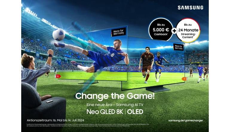 Heimkino Noch bis zum 14. Juli bei Samsung: Bis zu 5.000 Euro Cashback bei TV-Kauf  - News, Bild 1