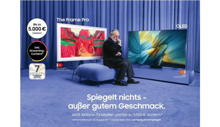 TV Bis zu 9.000 Euro Cashback: Neue Samsung-Aktion für Fernseher und Soundbars - News, Bild 1